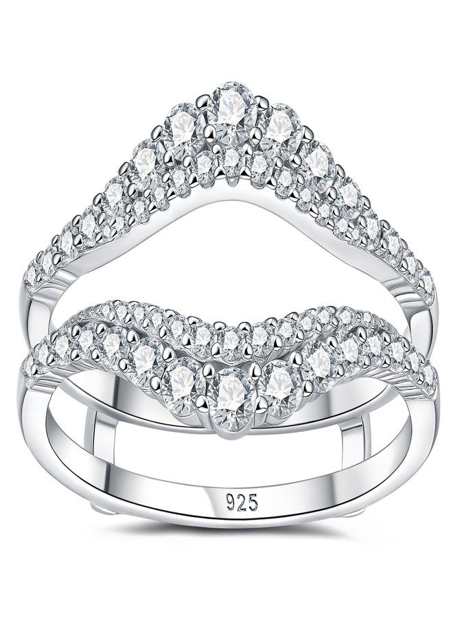 نيو شي جولري مجوهرات نيوشي، خاتم مويسانيت مُعزز، خواتم زفاف منحنية للنساء، فضة إسترليني عيار 925، خواتم خطوبة واحتفال بالذكرى السنوية، مقاس 7 - Image 1