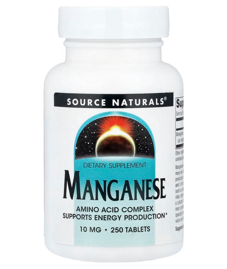Source Naturals Manganese 10 mg 250 Tablets