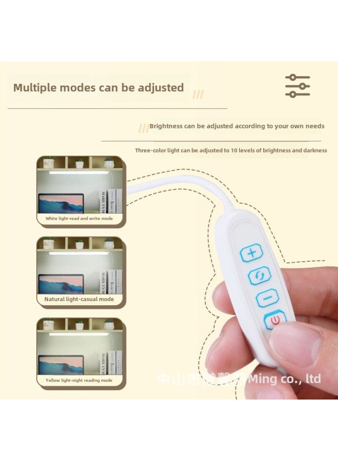 Cool Lamp College Student Dormitory Lamp Led Strip Lamp Eye Protection Study Desk Dormitory Magnetic Adsorption Usb Reading Lamp-Specifications:Monochrome White Light-ordinary Model-Power:20cm-5W  - Image 3