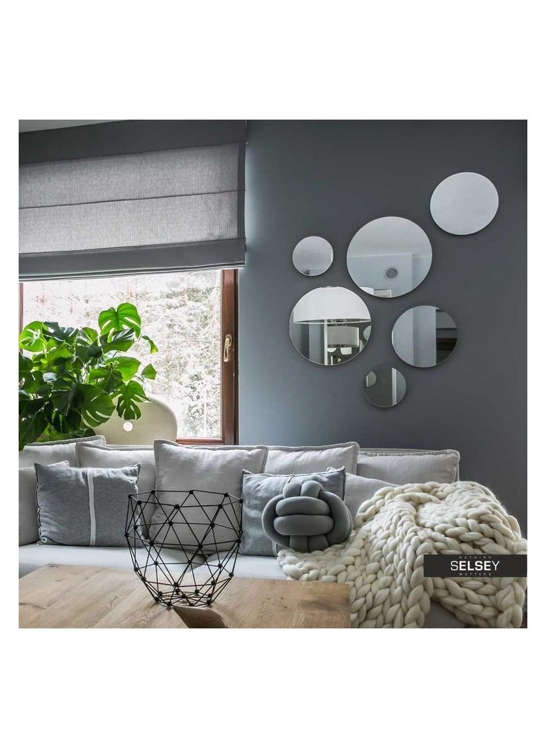 Generic 6-Piece Decorative Mirror Set 50X30X2Cm Multicolour  - Image 1