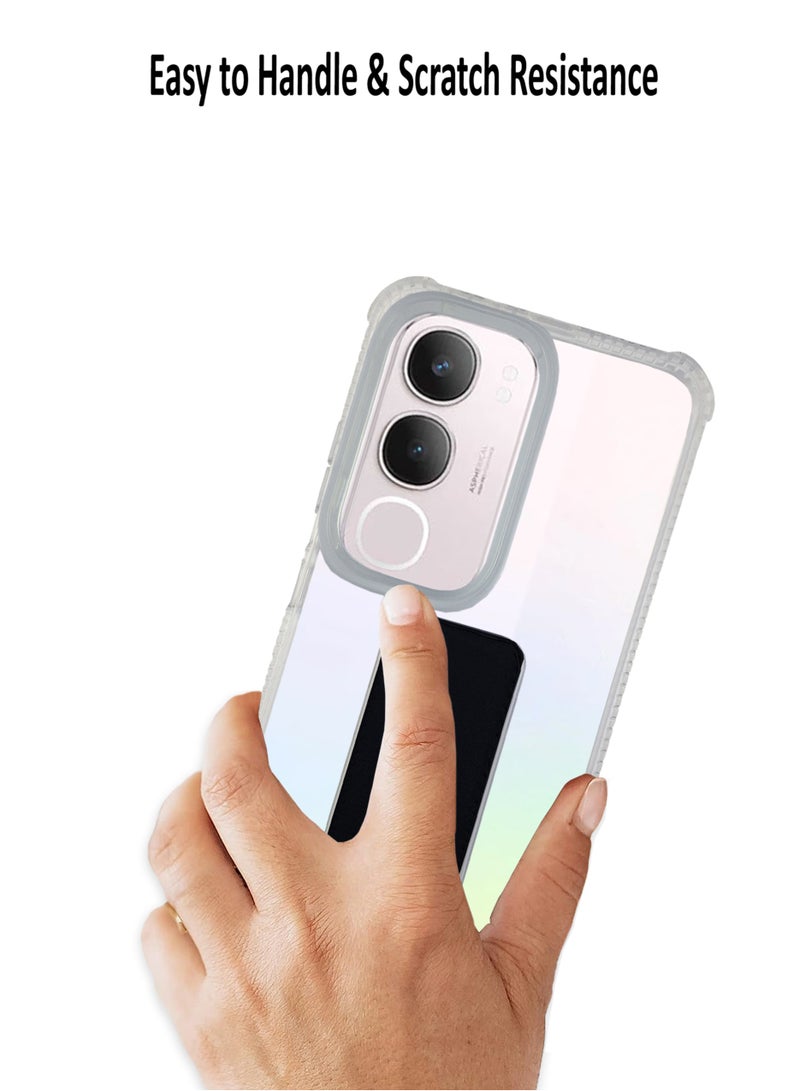 Waldic Vivo Y19s 4G Case | Designed for Vivo Y19s 4G | Slim TPU Airbag Bumper Shock Absorption Rubber Soft Silicone Case Cover Fit for Vivo Y19s 4G | Black - Image 3