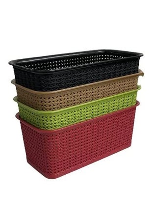 CSM Multipurpose Plastic Storage baskets - Set of 4 Big baskets (Multicolor) - pzsku/Z83F9E18889186EF42243Z/45/1742989262/c6406ef6-f48b-4c36-bdff-00980b48b080
