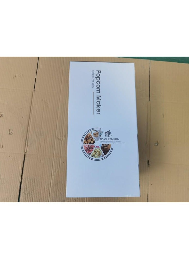 ELTRAZONE Popcorn Maker 1200W Home Hot Air Popcorn Machine – Healthy Fat-Free Popcorn Maker for Movie Nights, Parties, Kids Birthday Celebrations – Easy to Use & Clean – Red Color, Best Theater-Style Popcorn Popper for Family Fun - Image 3