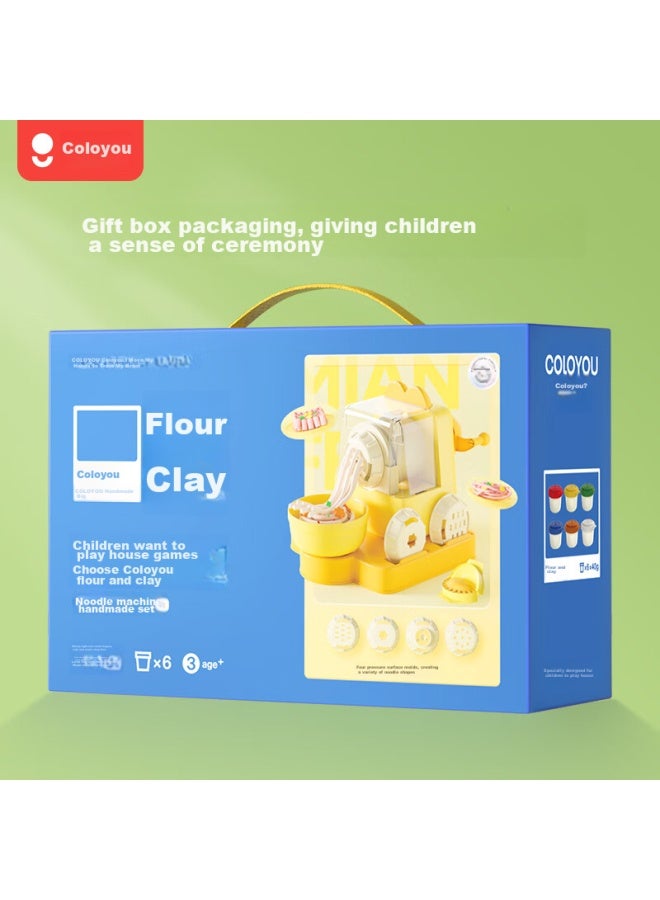 Coloyou Wheat Clay Noodle Machine, Flour Clay Set, Non-toxic Food-grade Playdough Molds, Children's Christmas Gift - Image 2