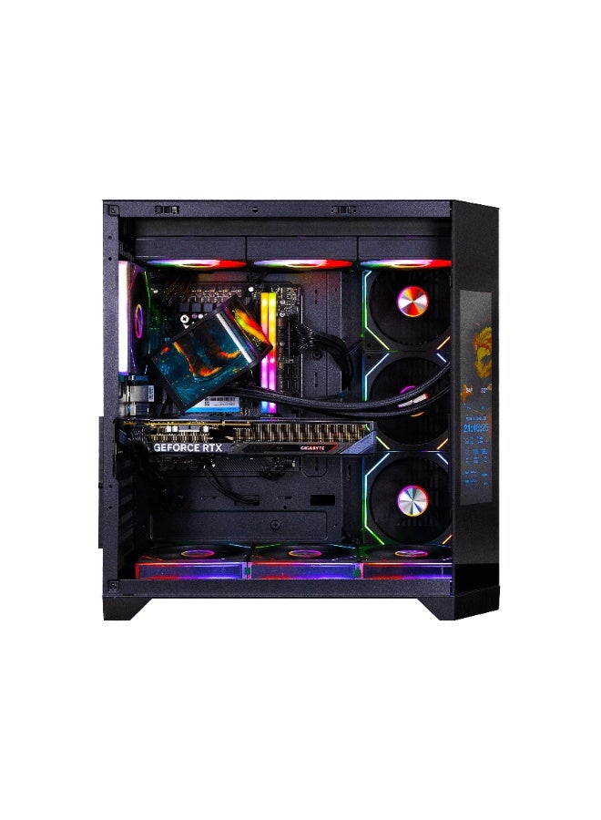 Spear Pc Gaming PRO – Intel Core i5-14400F, RTX 5060 8GB Triple-Fan, 16GB DDR5, 1TB NVMe SSD 3300MB/s, 700W 80+ PSU, 360mm Curved Liquid Cooler, ARGB Case with 7 Fans & Corner Display, Windows 11 Pro Black - Image 2