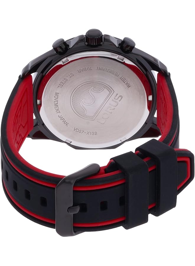 لوراس ساعة رياضية للرجال بسوار مطاطي تناظري Rm387Ex9 - Image 2