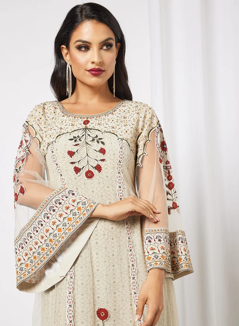 NIRRAAMYAA Digital Printed Kaftan