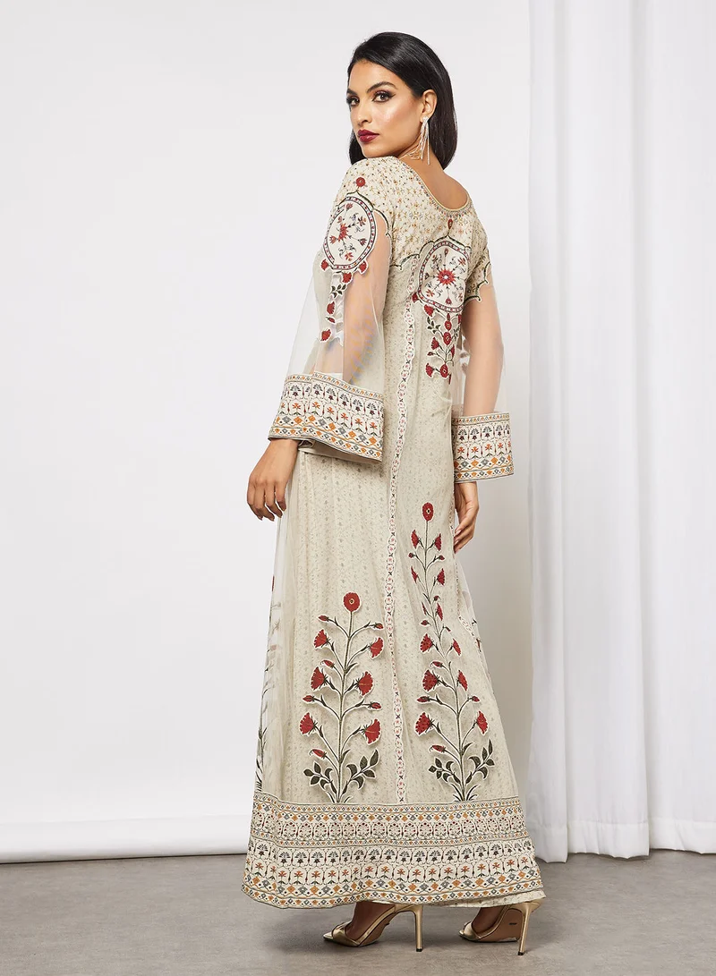 NIRRAAMYAA Digital Printed Kaftan