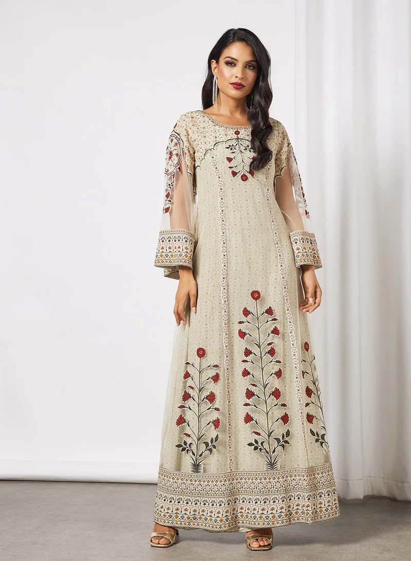NIRRAAMYAA Digital Printed Kaftan