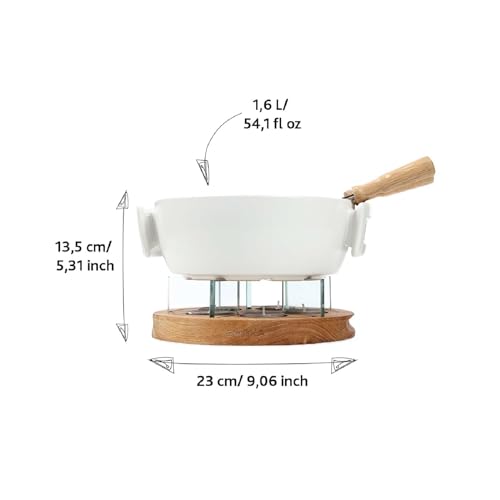 Boska Twinkle Cheese Fondue Pot - Great for Meat, Chocolate, and Cheese Snack - Serve 4 Persons Wedding Registry Items Kitchen Gifts for Family Housewarming - Use with Fondue Sticks - Image 3