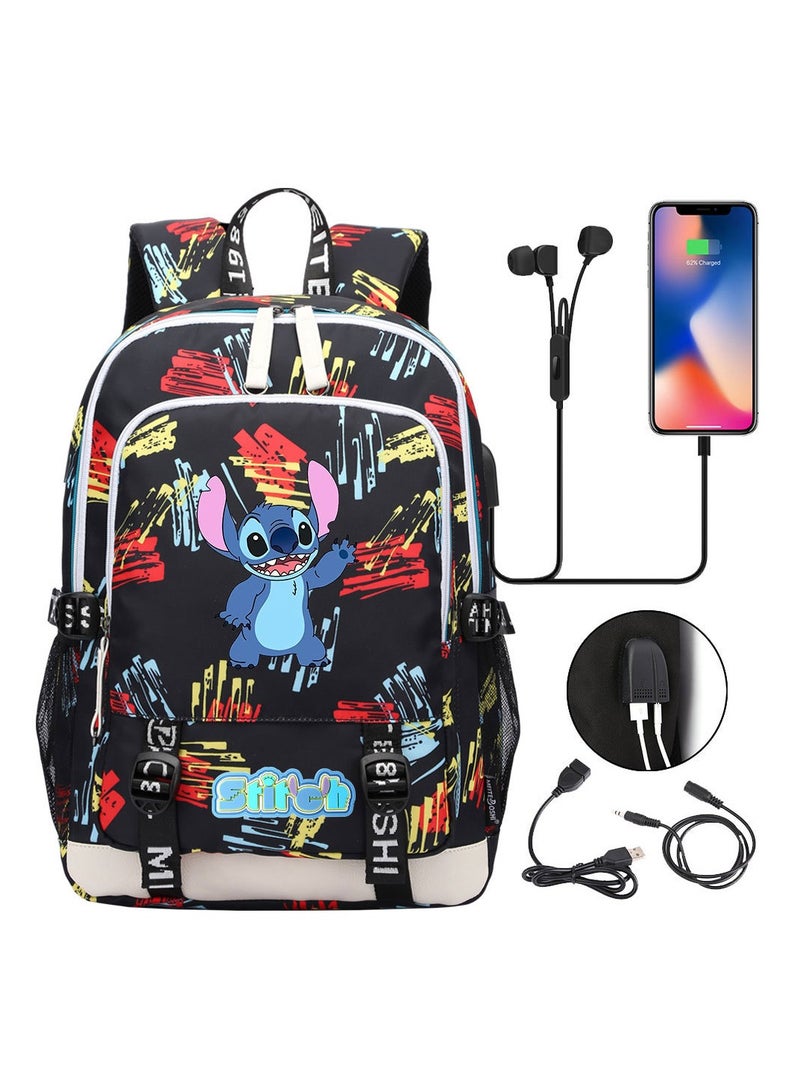 STITCH Printed Youth Large Capacity Men's and Women's Shoulders