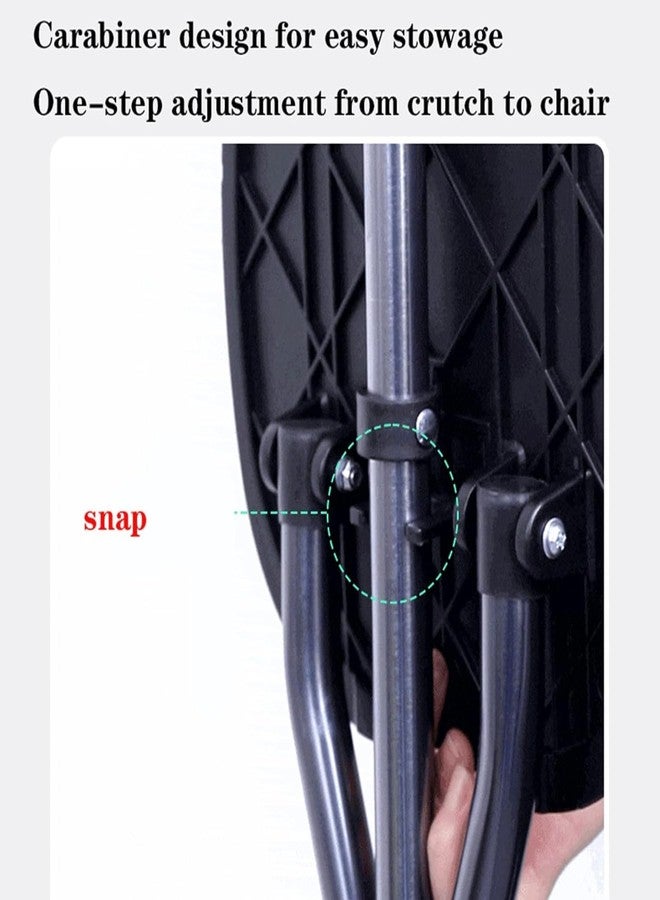 VHG Walking Stick Seniors Elderly Walking Stick with Seat, Aluminum Alloy Folding Canes with Non-Slip Handle, for People Disabilities, Pregnant Women, People Reduced Mobility - Image 4