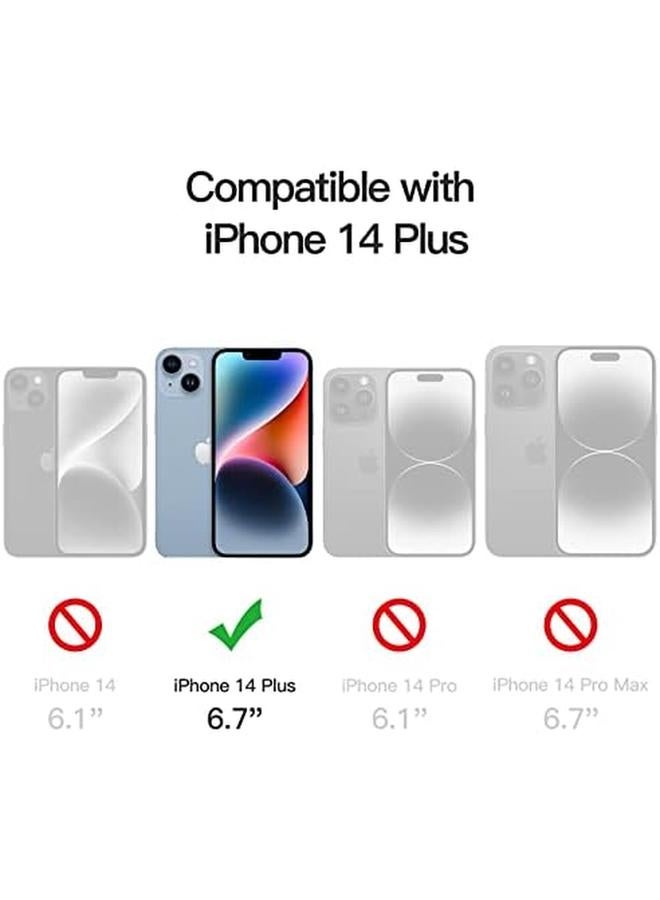 جي تيك واقي شاشة بتغطية كاملة لهاتف آيفون 14 بلس مقاس 6.7 بوصة، غلاف من الزجاج المقوى 9H، شفاف عالي الدقة، عبوة من 3 قطع - Image 3