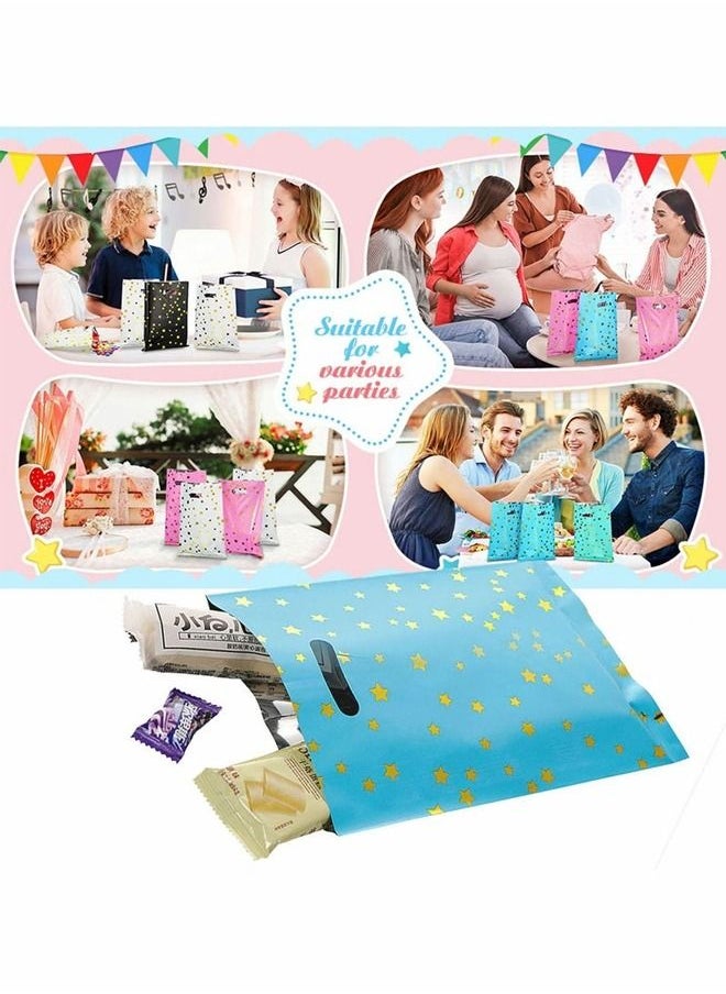 Generic 50 Pcs Gift Bag Kids Party Favors Bags Candy Snack Creative Gift Bag Star Pattern Packaging Bag in 5 Colors for Birthdays New Years Graduations Anniversaries Baby Showers  - Image 3