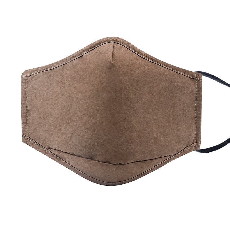 Summer Sun Protection Cotton Face Mask Light Curry 