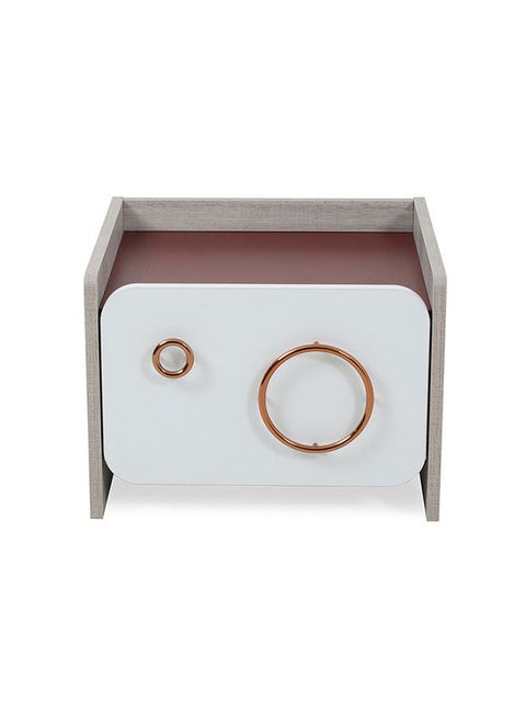 Magic Nightstand White/Red