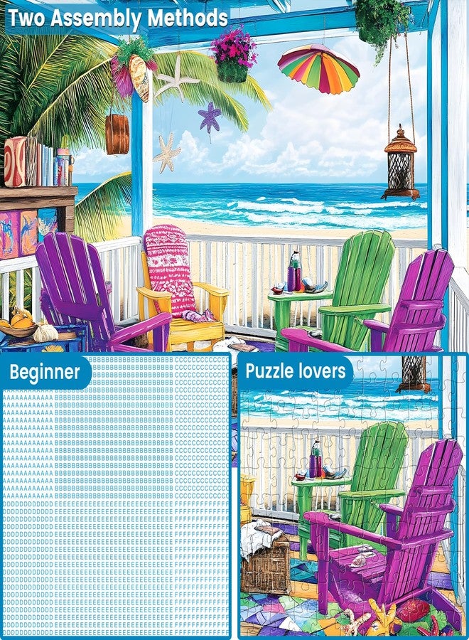 WSCXSC 300 Piece Puzzle for Adults,Jigsaw Puzzles 300 Pieces Seaside Scenery Puzzle for Kids Adult Senior Beach Jigsaw Puzzle for Adults 300 Pieces Challenging Puzzles Family Activity Game Nights Gifts - Image 3