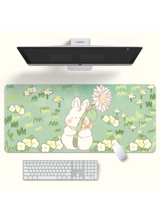 Small Free Child Cute Cartoon Table Pad Oversized Computer Keyboard Mouse Pad Girls Desktop Learning Office High Color Value-Color:900*400*2mm-Pattern:TU-Rabbit Holding Flower - pzsku/Z83FA5DEB7232B987224EZ/45/1746226167/41cbde57-d5ad-4422-95b8-fe66f246fbcf