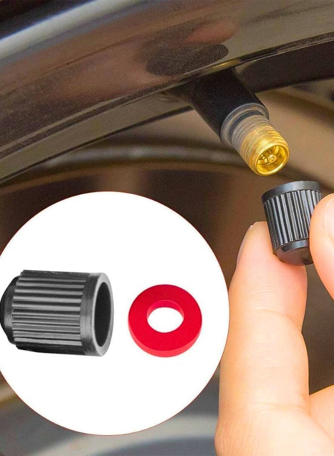 Valve Core Remover With 20Pcs Schrader Valve Cores Dual Single Head Valve Core Remover Tire Repair Tool, Red, Cartool01 - Image 3