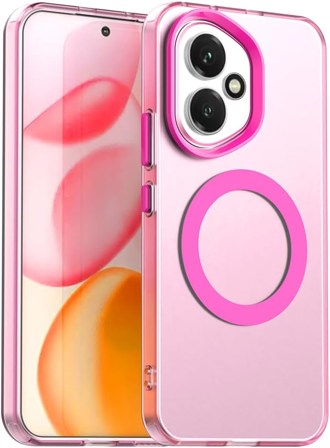 Mingwei Case For Honor 400 Lite 5G Clear Soft Tpu Shock Absorption Slim Lightweight Shockproof Cover Hybrid Protective Case Pink, Honor400 Lite - Image 1