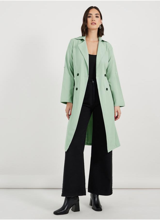 Styli - Regular Fit Knee Length Trench Coat - Image 1
