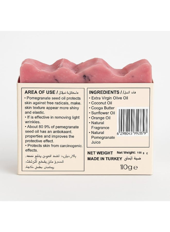 Eva Natural Pomegranate Seed Oil Natural Soap – Handmade – 100g - Image 2