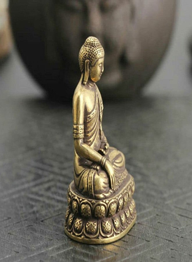 TEAMWILL تمثال صغير من البرونز والنحاس لبوذا شاكياموني، من إنتاج شركة TEAMWILL، يمثل البوذية التبتية. - Image 5