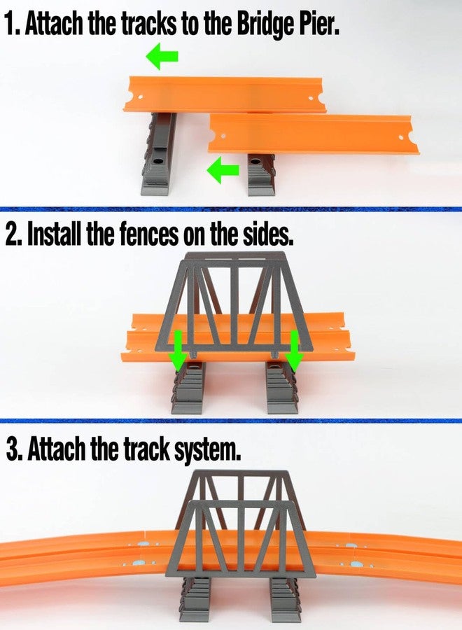 WSBXBB Bridge Double Lane Compatible with hot Wheel Track (Bridge Only) - Image 3