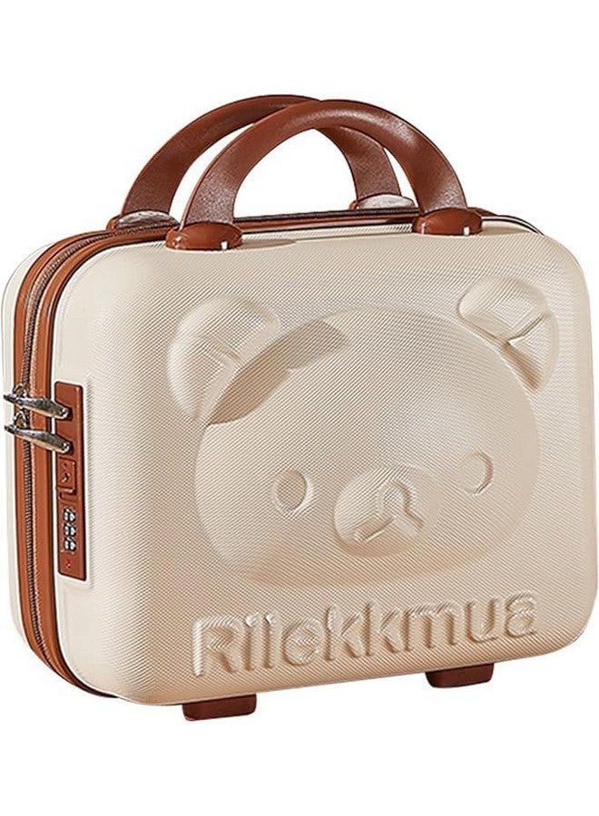 Shrux Travel Toiletries Organizer Cosmetic Bags| Hardshell Makeup, Brushes and Toiletry Item Storage Suitcase with Soft Carry Handle | Large Capacity Cosmetic Item Storage Bag with Zipper Closer - Image 1