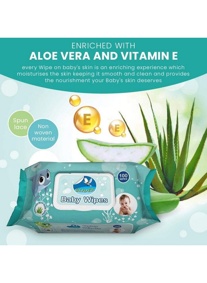 GLIDER Baby Wipes Pack Of 100 - Image 3