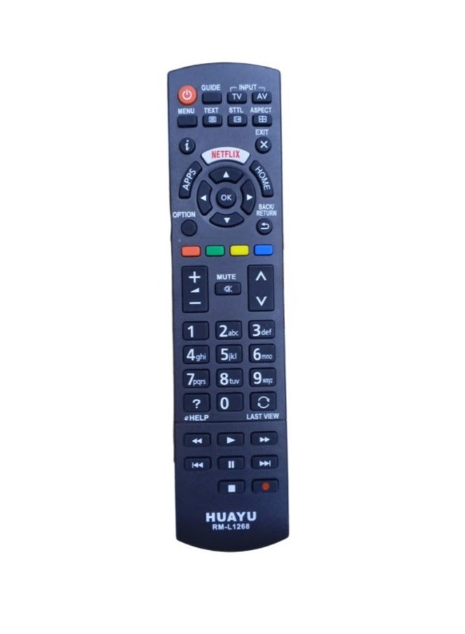 Huayu Remote Control For Panasonic Netflix Screen RM-L1268 Black/Grey/Red - Image 1