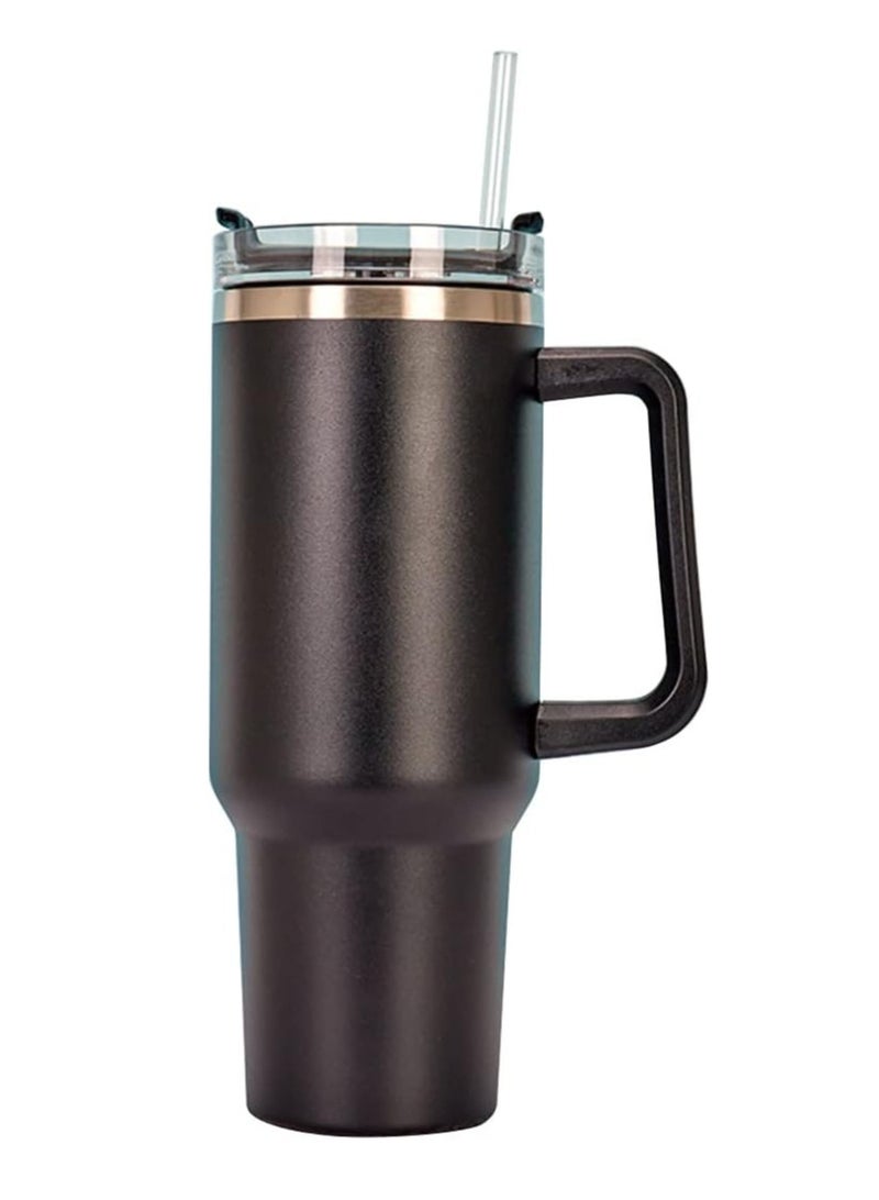 Spall 40OZ Stainless Steel Mug Tumbler with Handle High-capacity Insulated Vacuum Mug Keep Cold and Hot Leak Proof Travel Coffee Mug - Image 1