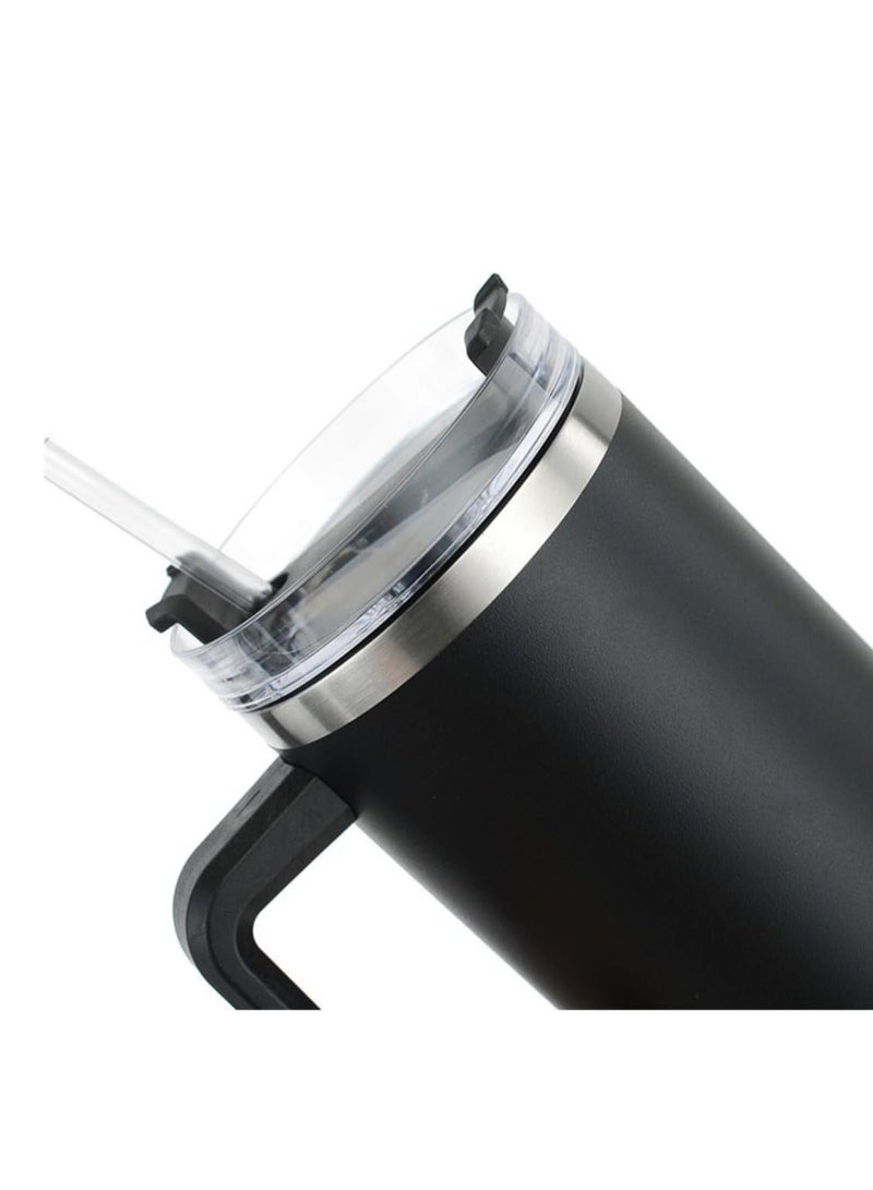 Spall 40OZ Stainless Steel Mug Tumbler with Handle High-capacity Insulated Vacuum Mug Keep Cold and Hot Leak Proof Travel Coffee Mug - Image 5