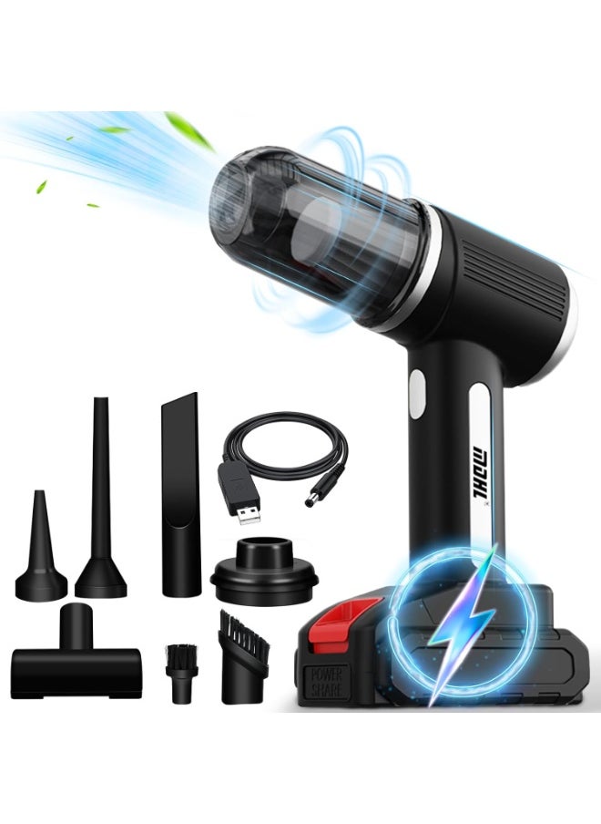 Xoopla Car Vacuum Cleaner Cordless, 9000pa Electric wireless car vacuum with 2 Speeds Adjustable, 6000mAh rechargeable Battery Dust Collector for Car Home Office  - Image 1