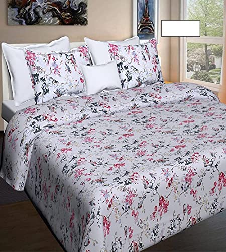 Blizz Mont by Jaipur Fabrics | 100% Cotton Badmeri Print Double Bedsheet with 2 Pillow Cover Set | 100% Fast Colour | Size- 100 x 108 Inch- (Design 2-A)-C - Image 2