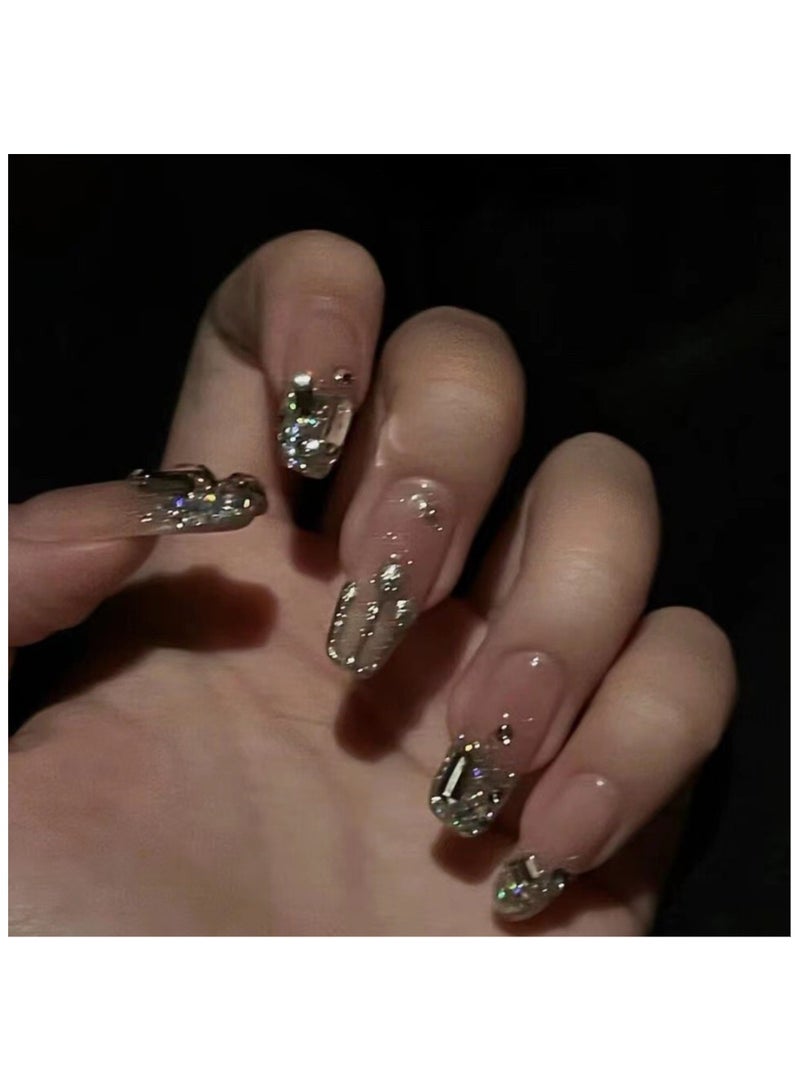 بينزو بيوتي بينزو جمال الأظافر اليدوية ، 10 قطعة ، مسمار الفن ، الاكريليك الأظافر ، الأظافر وهمية ، مجموعة فاخرة ، ديلوكس مسمار الفن ، اكسسوارات جديدة ، عرس الأظافر ، الأظافر الطرف . - Image 3