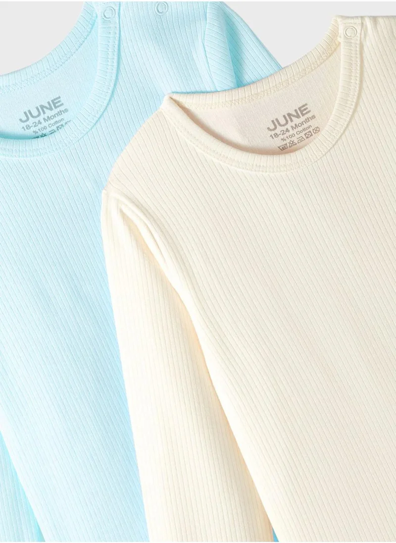 JUNE Infant 2 Pack Assorted Bodysuit