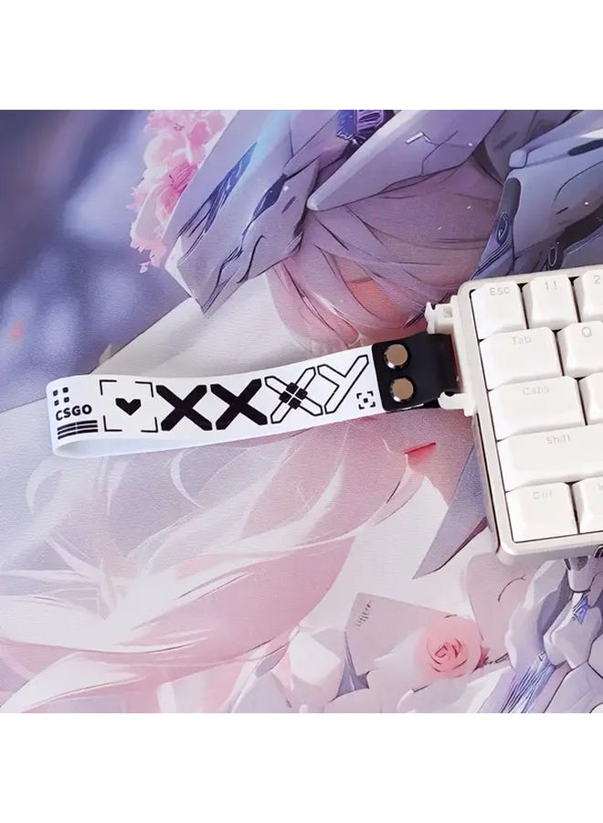 Black Mechanical Keyboard Charm Wooting Keycap Ribbon CSGO Style Printed Gaming Wristband - Image 4