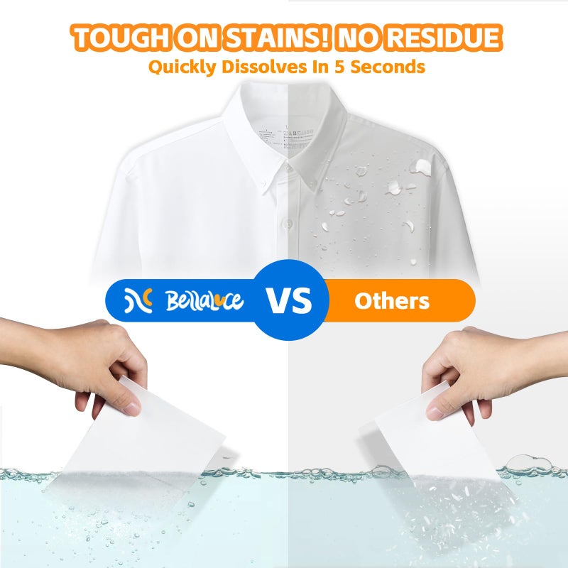 BellaLuce Laundry Detergent Sheets - Laundry Sheets, 400 Loads, Eco-Friendly, Plastic-Free, Fresh Linen Scent, Space Saving, Fast Dissolve & Hypoallergenic - Image 2