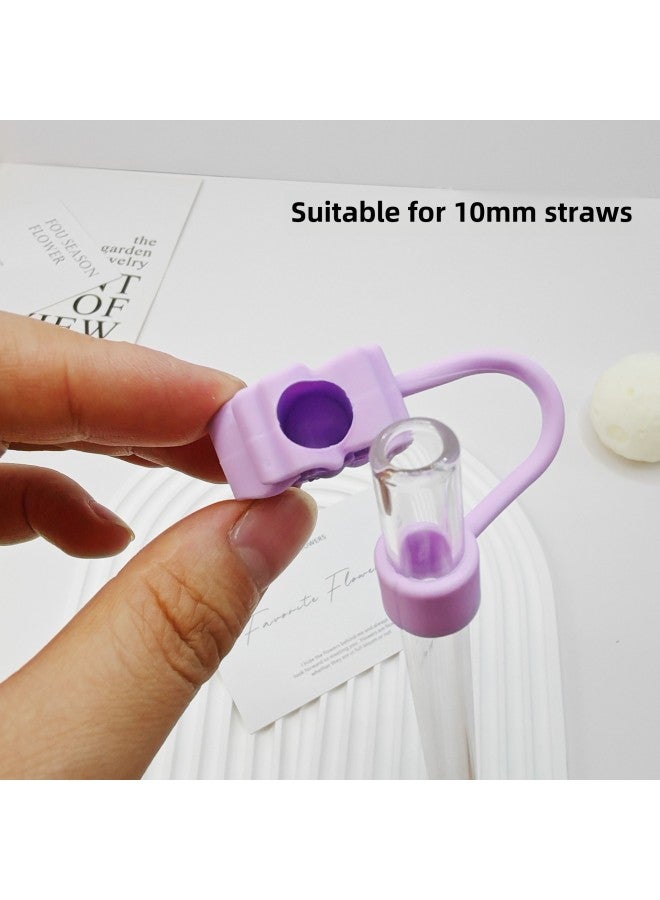 10mm Begonia Flower Straw Dust Cap Straw Sleeve Flower Stanley Stanley Straw Cap-Color:Creamy Yellow (strongly Recommended By The Owner)  - Image 5
