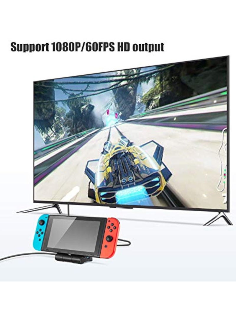 Arabest Portable Dock Charging Station for Switch, with HDMI Cables Interface and Pd Protocol, Portable Switch Charger Stand with Foldable Design, For Switch TV Docking Station - Image 4