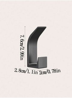 Generic Set of Five Black Acrylic Hooks  - Image 5