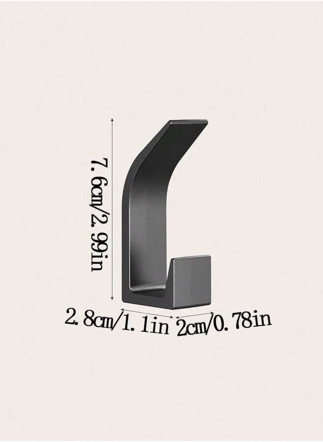 Generic - Set of Five Black Acrylic Hooks - Image 1