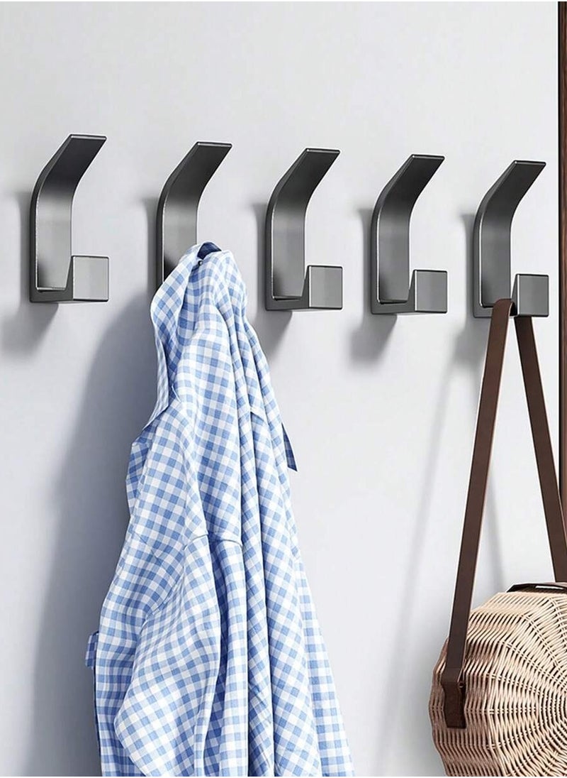 Generic - Set of Five Black Acrylic Hooks - Image 1