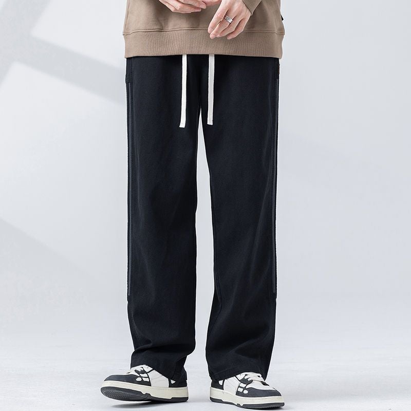 Casual Pants Men'S Autumn Thin Straight Loose Striped Sports Pants - Image 3