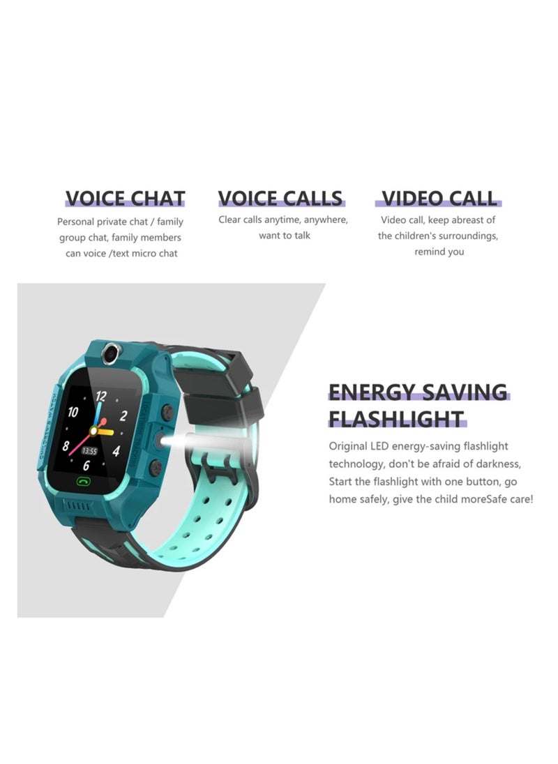 Brandcode - GPS Locator Touch Screen Real Time Call Recording Weather Forecast Alarm Clock Child Safety Smart Watch - Image 1