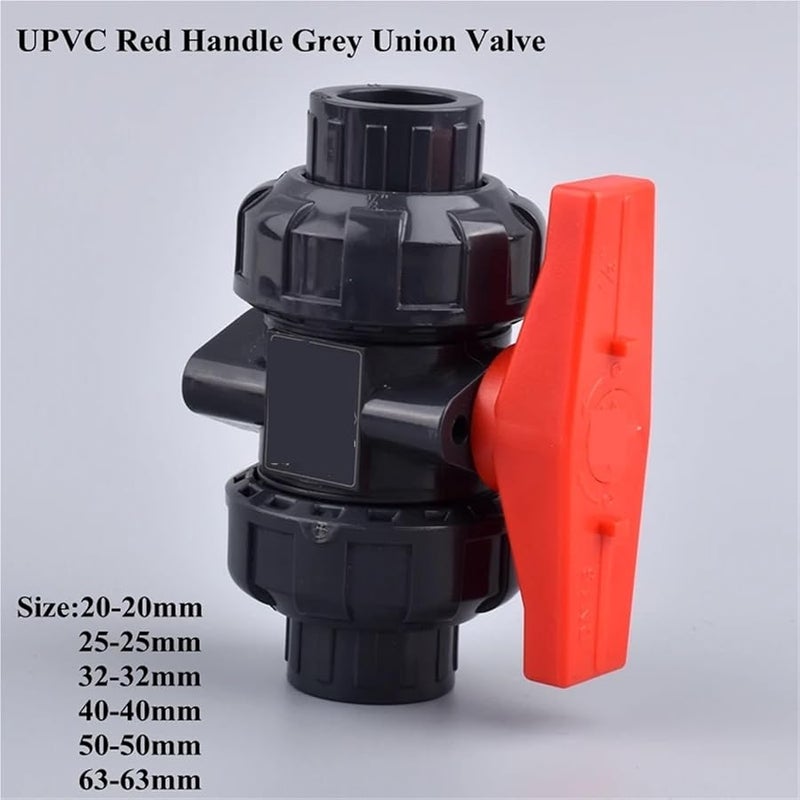 Garden Hose Quick Connect Kit 15PCS Grey UPVC Valve 25mm Irrigation Fittings - Image 3