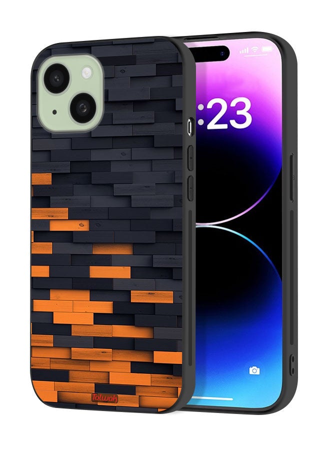 Tolwak Apple iPhone 15 Plus Protective Case Cover Wooden Wall - Image 1