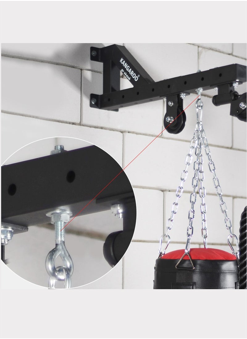 A boxing bag set with a pull-up device, a double weightlifting pulley with 360 degree control, 10 kg weights, and a boxing glove. Bundle - pzsku/Z83FBE28C1F9327A115C1Z/45/_/1726466842/6c702615-3029-4e9c-b1e9-ae7f8ba8c991