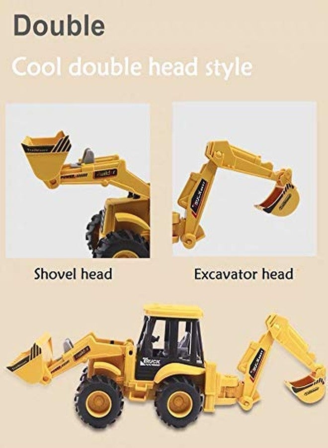 SHIPEASE Friction Powered Excavator Truck Pushdozer Engineering Construction Truck Unbreakable Dumper Toy for Kids Boys Girls Pull Back Vehicle - Image 4